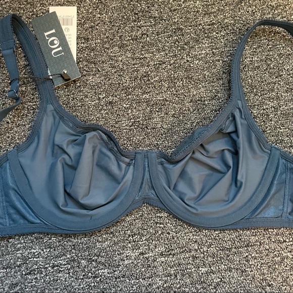 Lou Paris Perfect Blue Polka Dot Bra and Underwear Set NWT - Picture 6 of 10